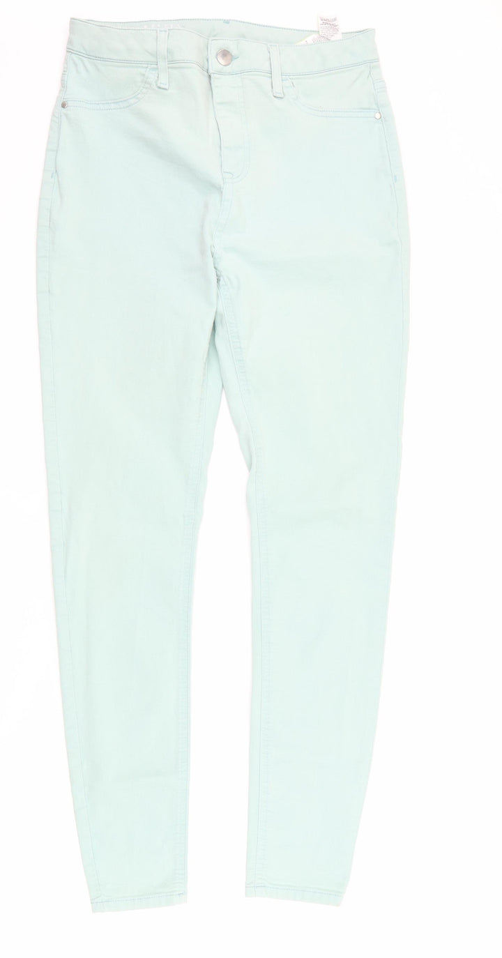 Marks and Spencer Womens Blue  Denim Skinny Jeans Size 12 L27 in