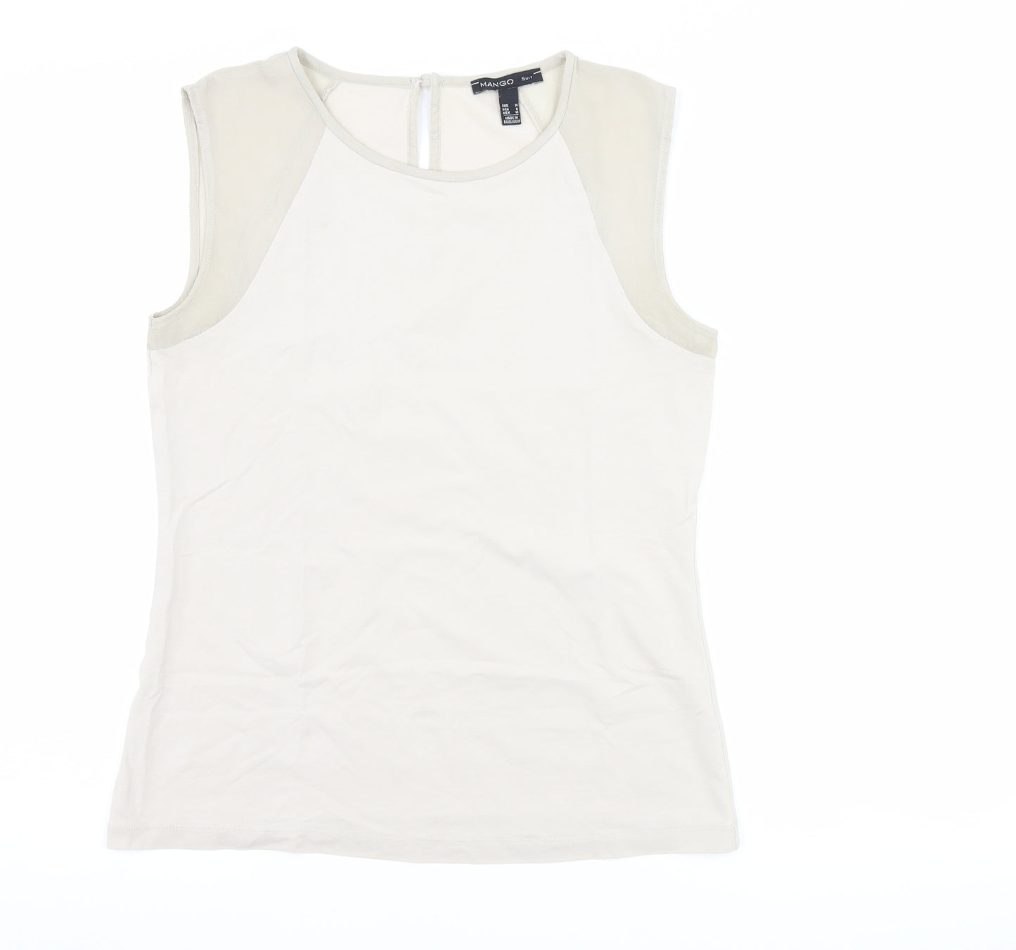 Mango Womens Beige   Basic Blouse Size M
