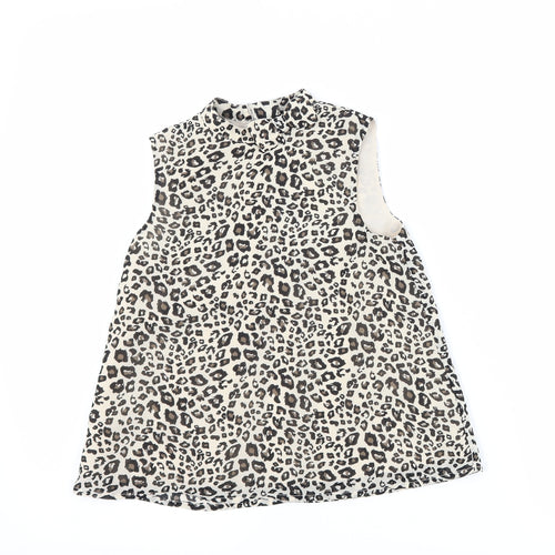George Girls Green Animal Print  Basic Tank Size 5-6 Years