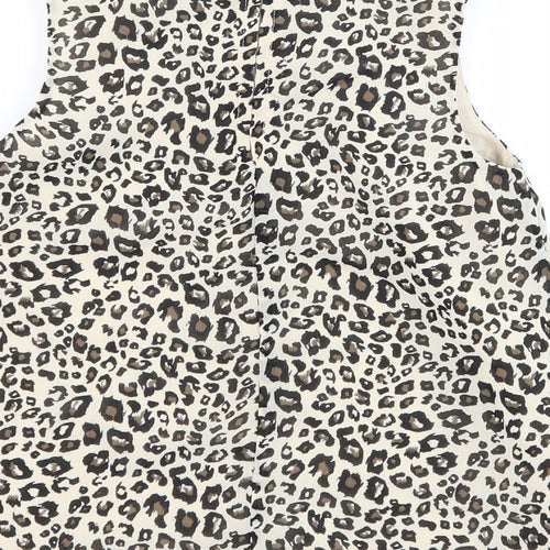 George Girls Green Animal Print  Basic Tank Size 5-6 Years