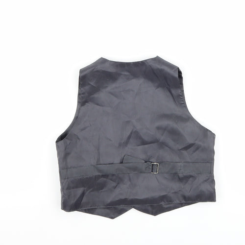 Preworn Boys Grey   Jacket Waistcoat Size 3 Years