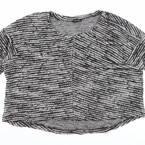River Island Womens Black   Cropped T-Shirt Size 10