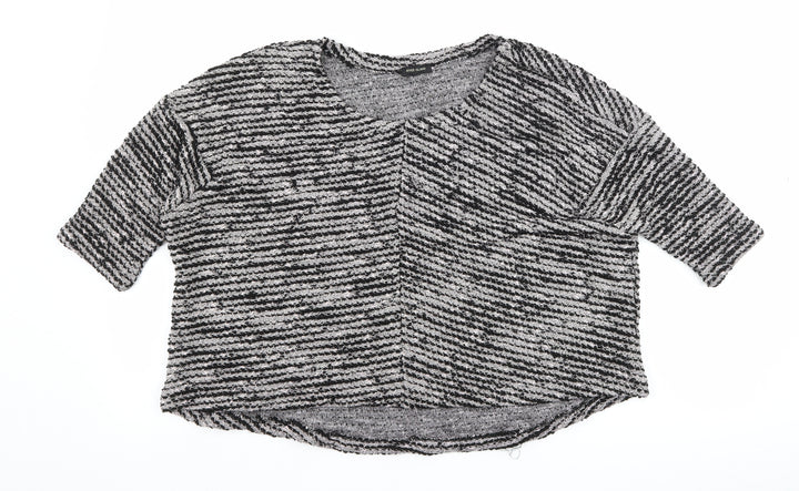 River Island Womens Black   Cropped T-Shirt Size 10