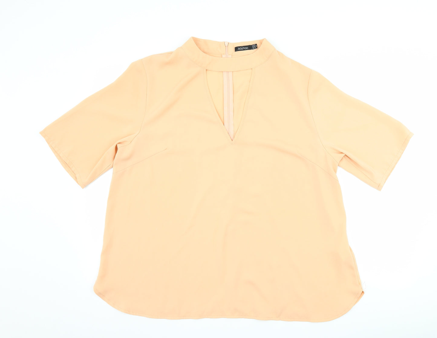 Boohoo Womens Pink   Basic Blouse Size 18