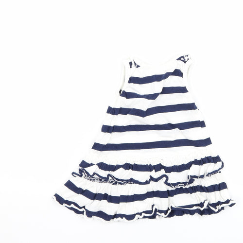NEXT Girls Blue Spotted  Tank Dress  Size 3-6 Months