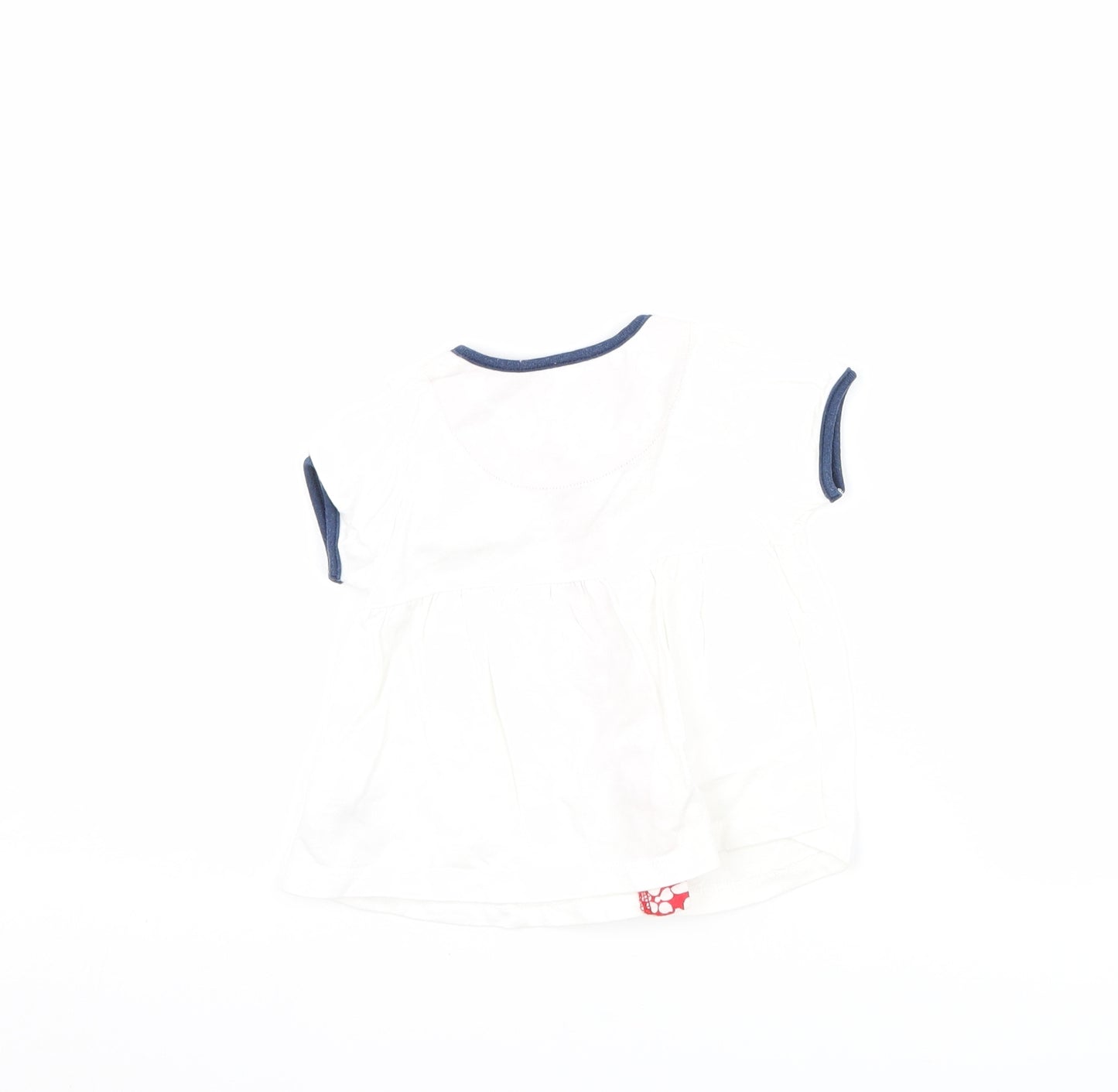 Disney Girls White   Basic T-Shirt Size 3-6 Months  - Disney Daisy duck
