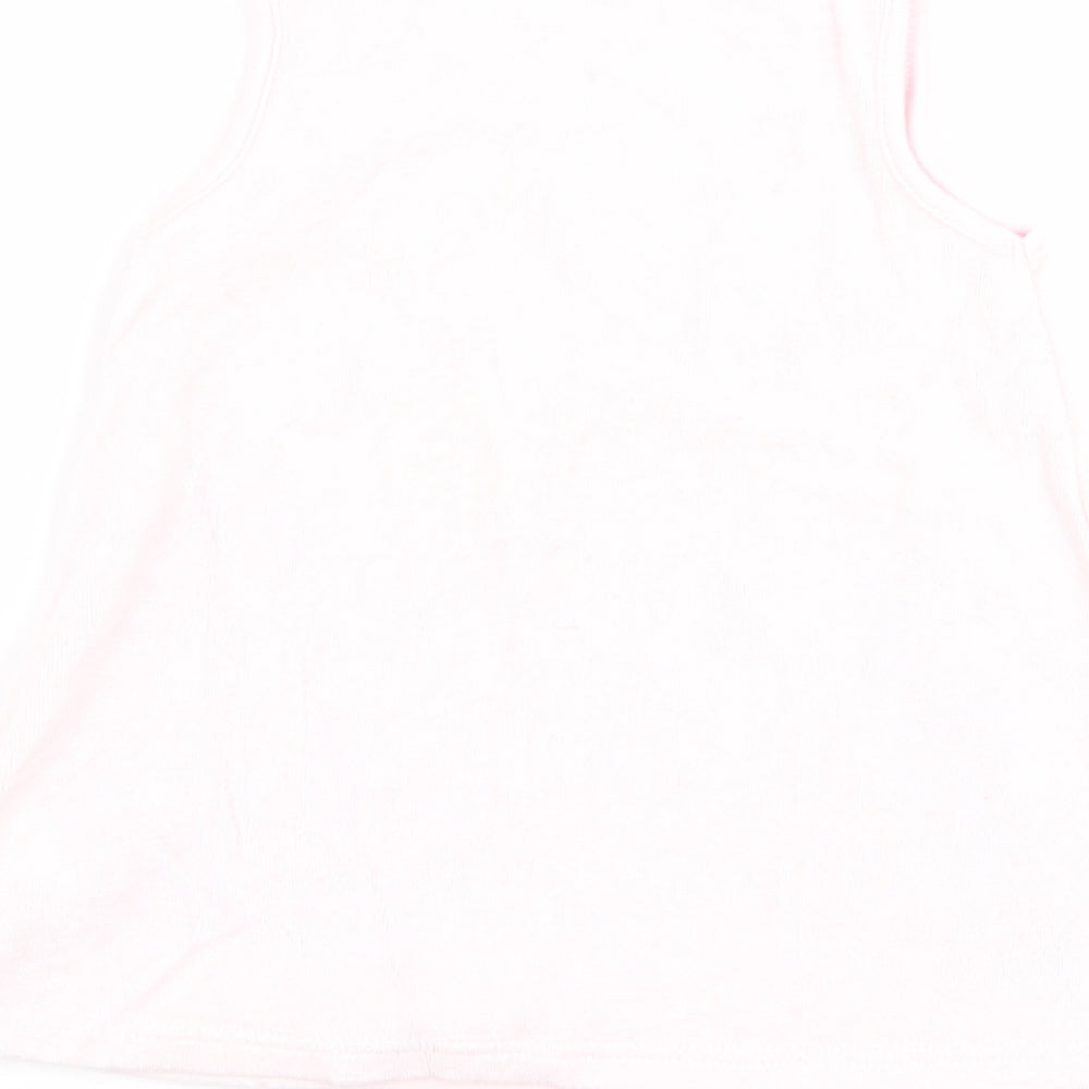 Marks and Spencer Girls Pink  Flannel A-Line  Size 3-6 Months  - graphic