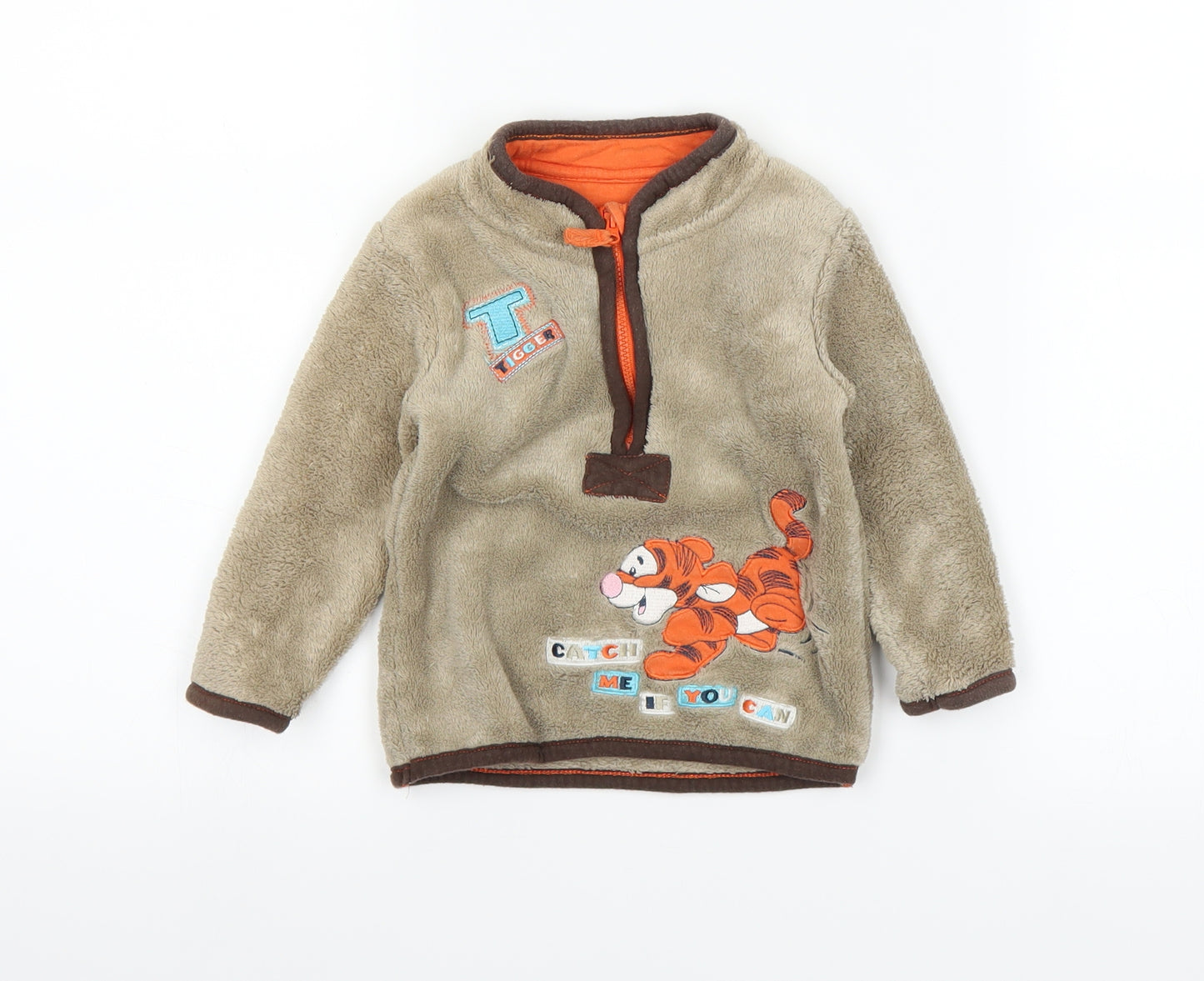 George Baby Brown   Full Zip Jumper Size 12-18 Months