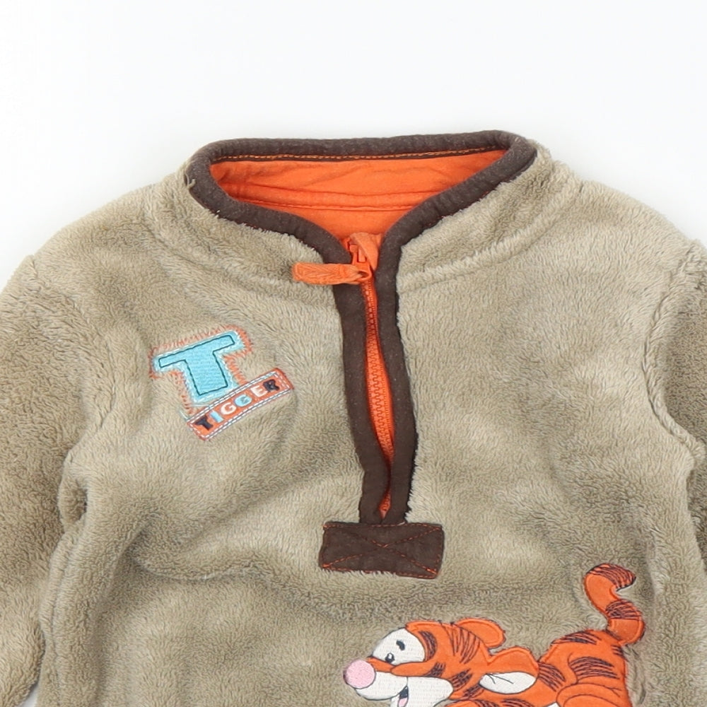 George Baby Brown   Full Zip Jumper Size 12-18 Months