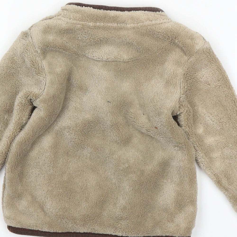 George Baby Brown   Full Zip Jumper Size 12-18 Months