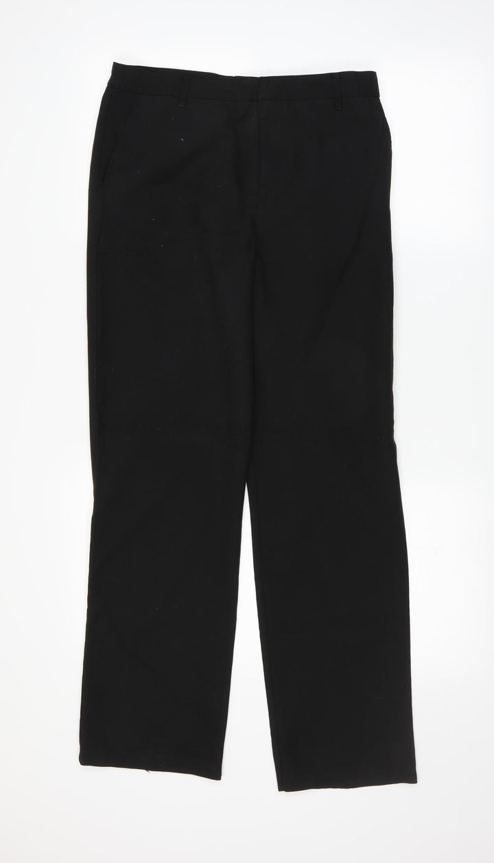 Marks and Spencer Girls Black Chino Trousers Size 14-15 Years