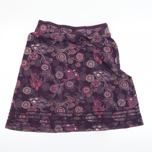 MANTRAY Womens Purple   A-Line Skirt Size 10