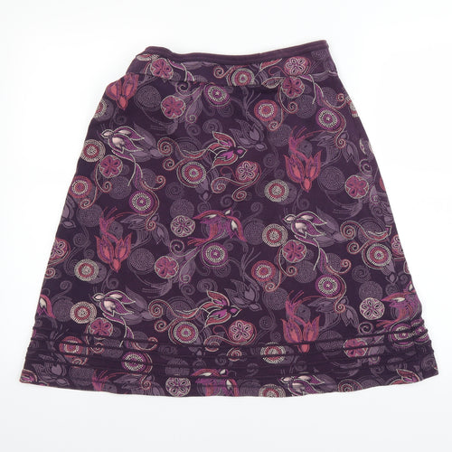 MANTRAY Womens Purple   A-Line Skirt Size 10