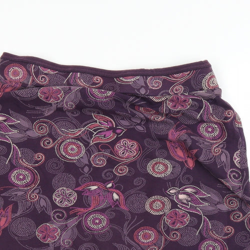 MANTRAY Womens Purple   A-Line Skirt Size 10