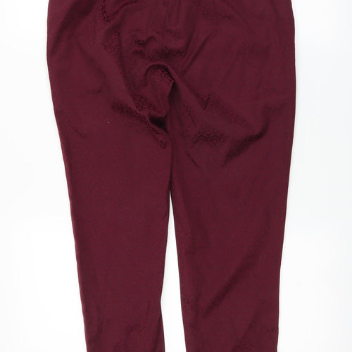 Oasis Womens Red   Trousers  Size 10 L27 in