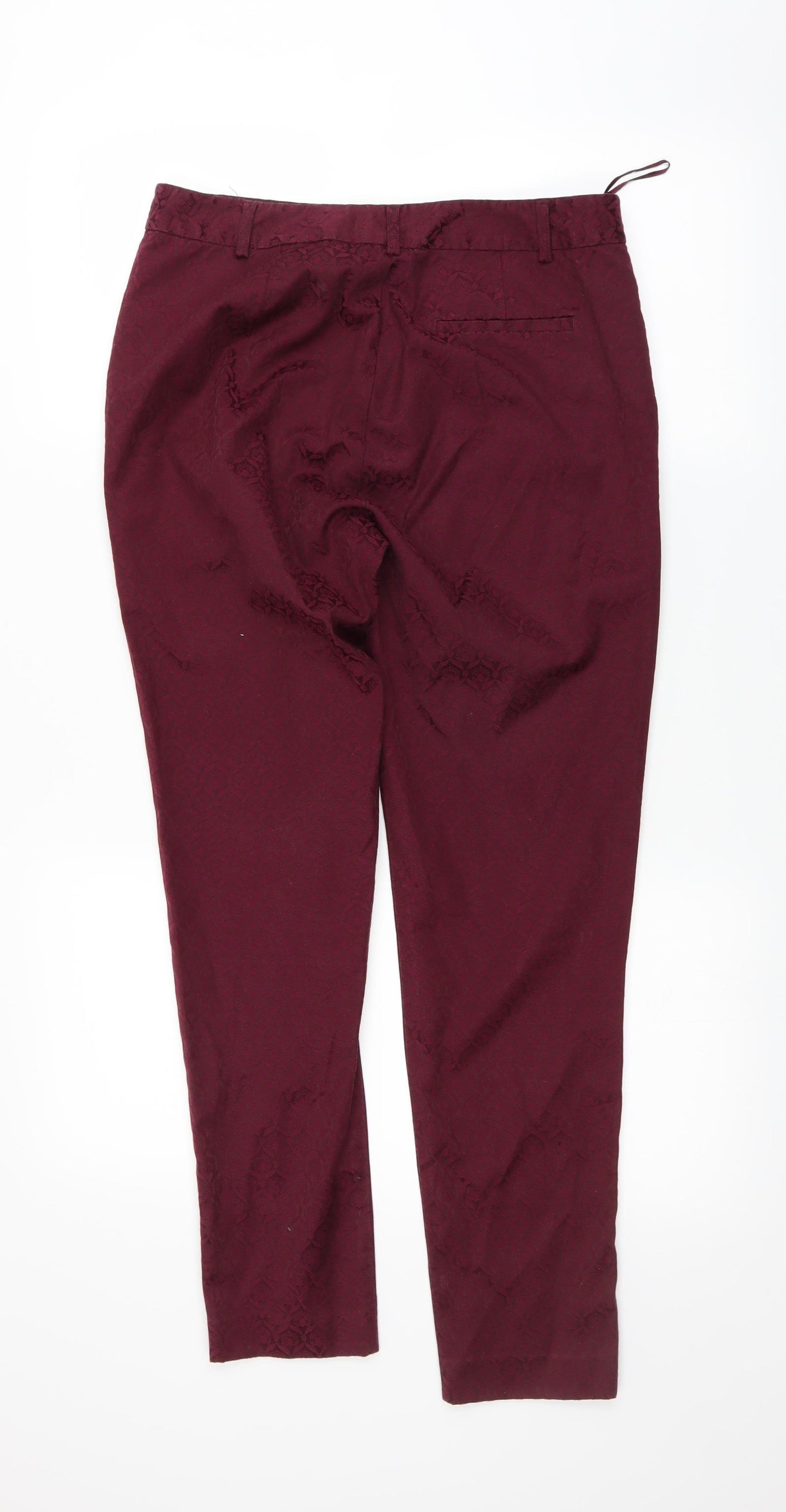 Oasis Womens Red   Trousers  Size 10 L27 in