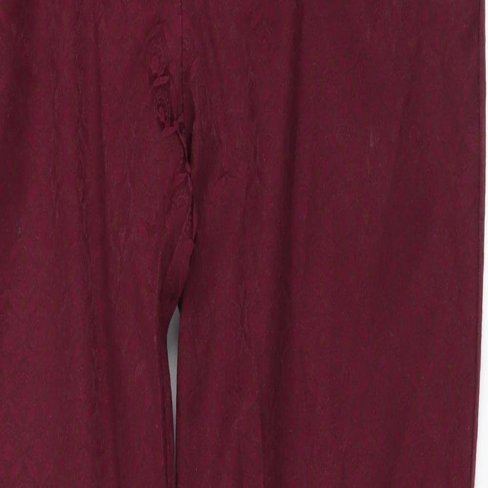 Oasis Womens Red   Trousers  Size 10 L27 in