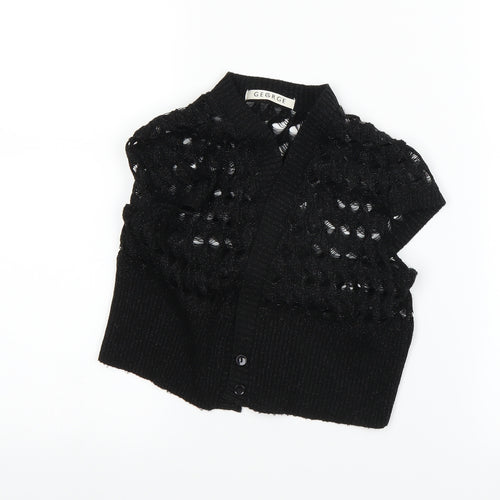 George Womens Black   Cardigan Jumper Size M