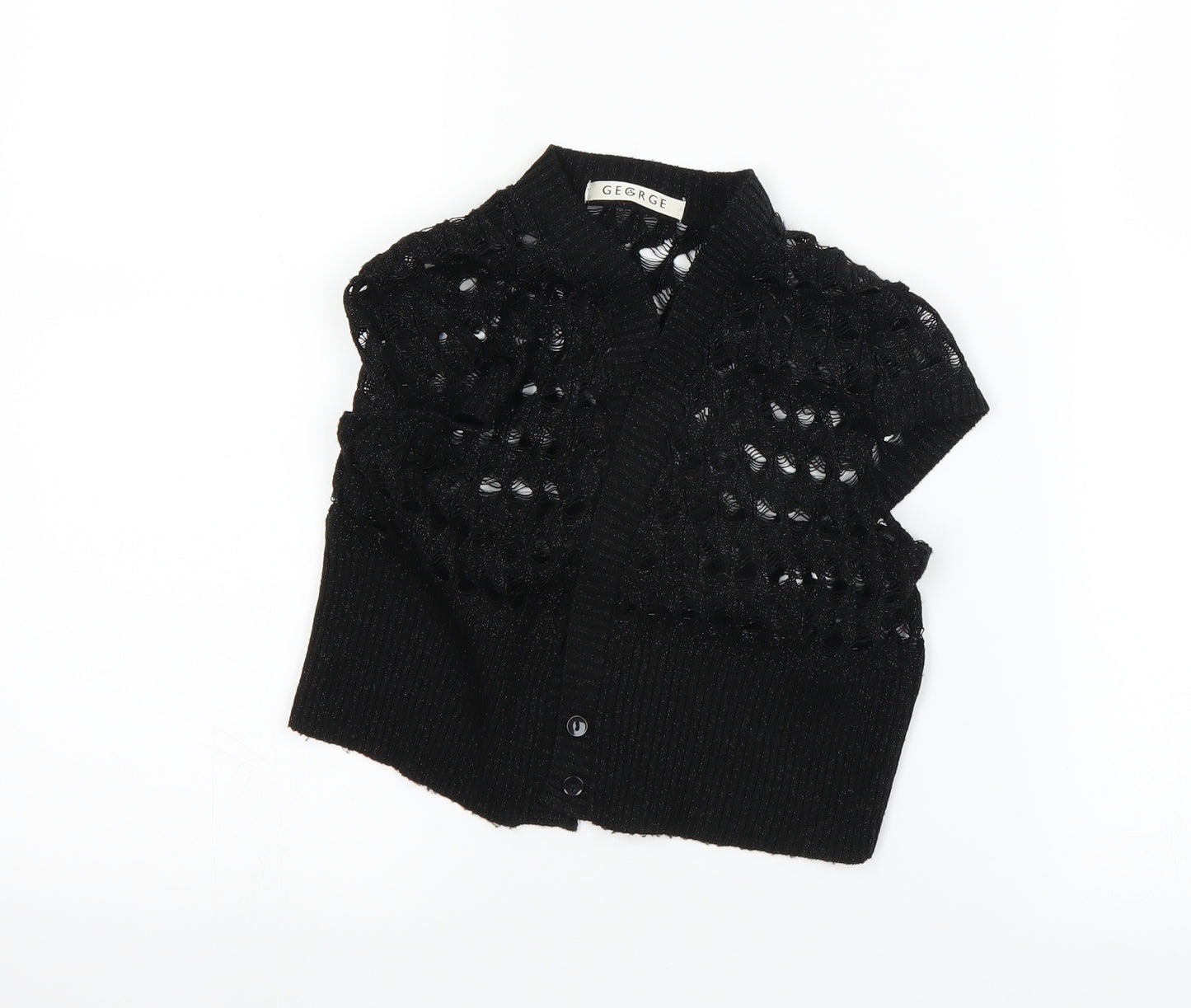George Womens Black   Cardigan Jumper Size M