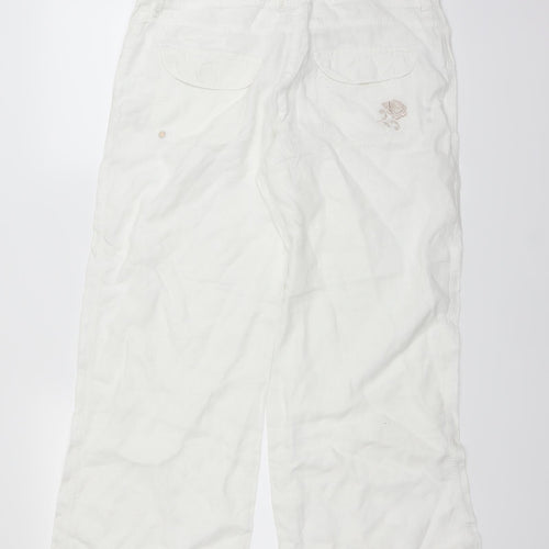 River Island Womens White   Trousers  Size 12 L25 in
