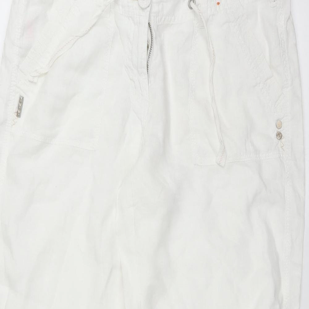 River Island Womens White   Trousers  Size 12 L25 in
