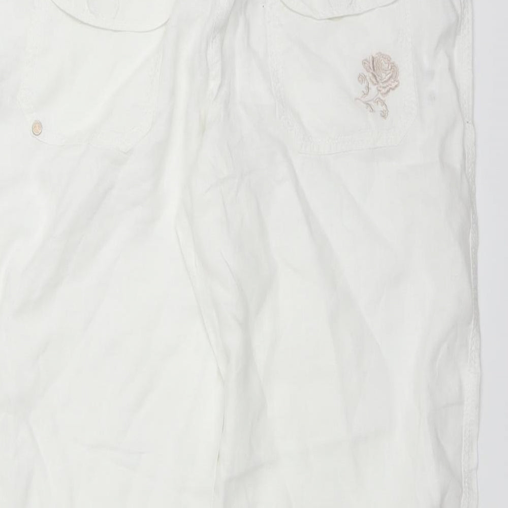 River Island Womens White   Trousers  Size 12 L25 in
