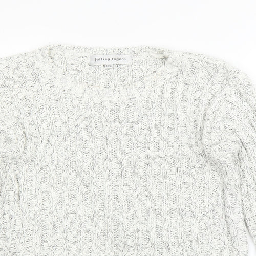 Jeffery rogers Womens White   Pullover Jumper Size M