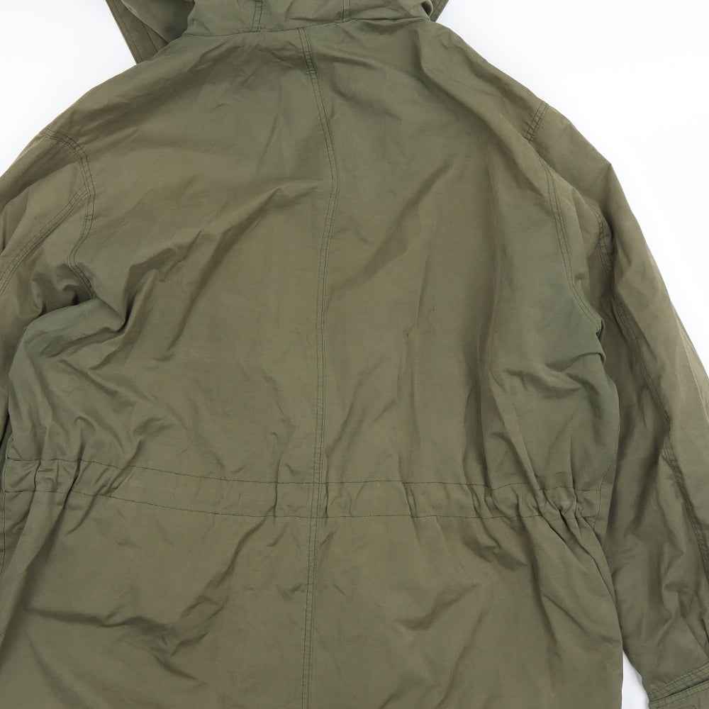 Marks and Spencer Womens Green   Rain Coat Coat Size 16