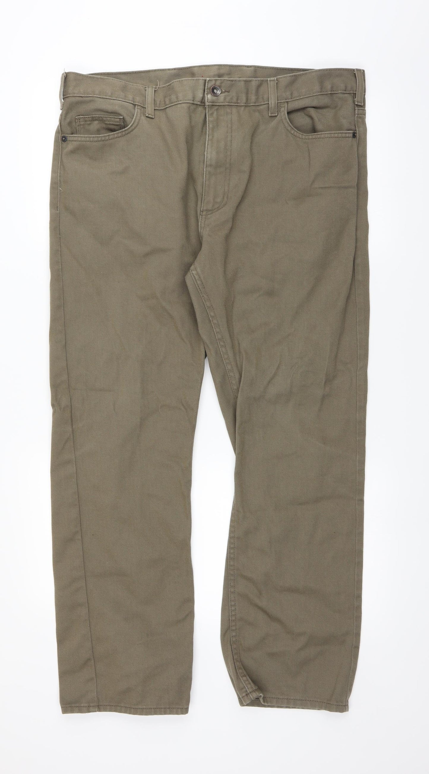 Marks and Spencer Mens Green   Straight Jeans Size 38 L28 in