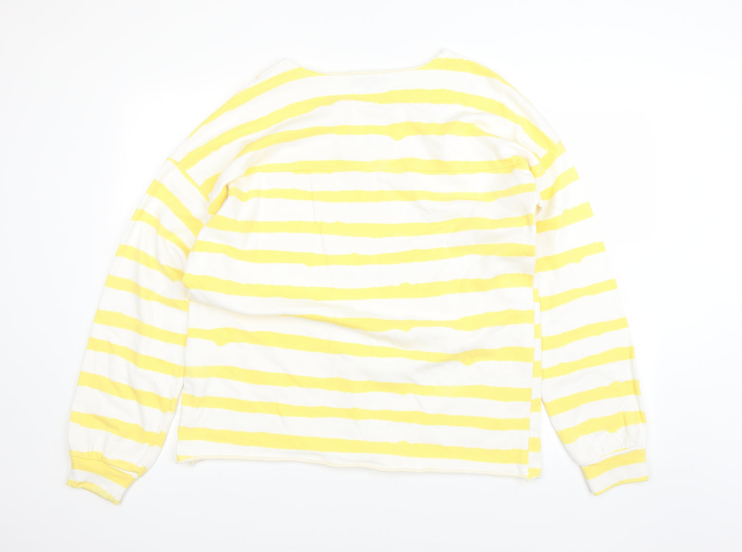 NEXT Womens Yellow Striped  Pullover Jumper Size 16