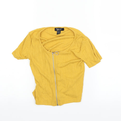 New Look Girls Yellow   Cardigan Jumper Size 12-13 Years