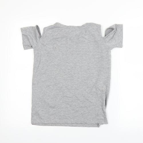 Primark Girls Grey   Basic T-Shirt Size 10-11 Years