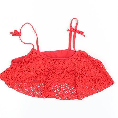 Primark Girls Red   Cropped T-Shirt Size 10-11 Years