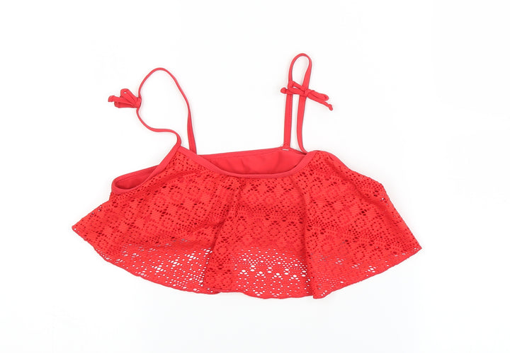 Primark Girls Red   Cropped T-Shirt Size 10-11 Years