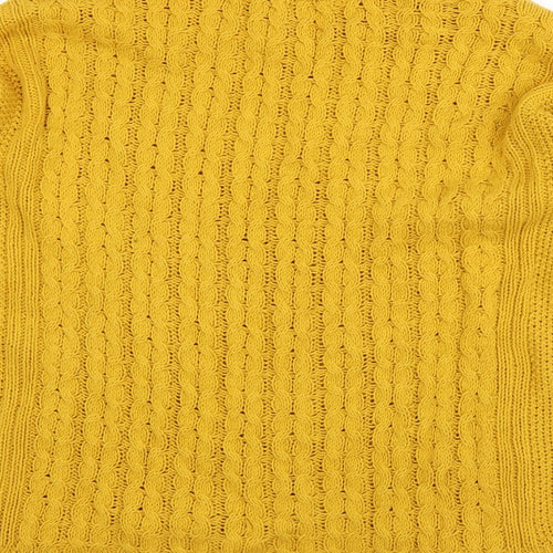 H&M Womens Yellow   Pullover Jumper Size M
