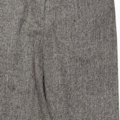 F&F Womens Brown   Dress Pants Trousers Size 12 L29 in