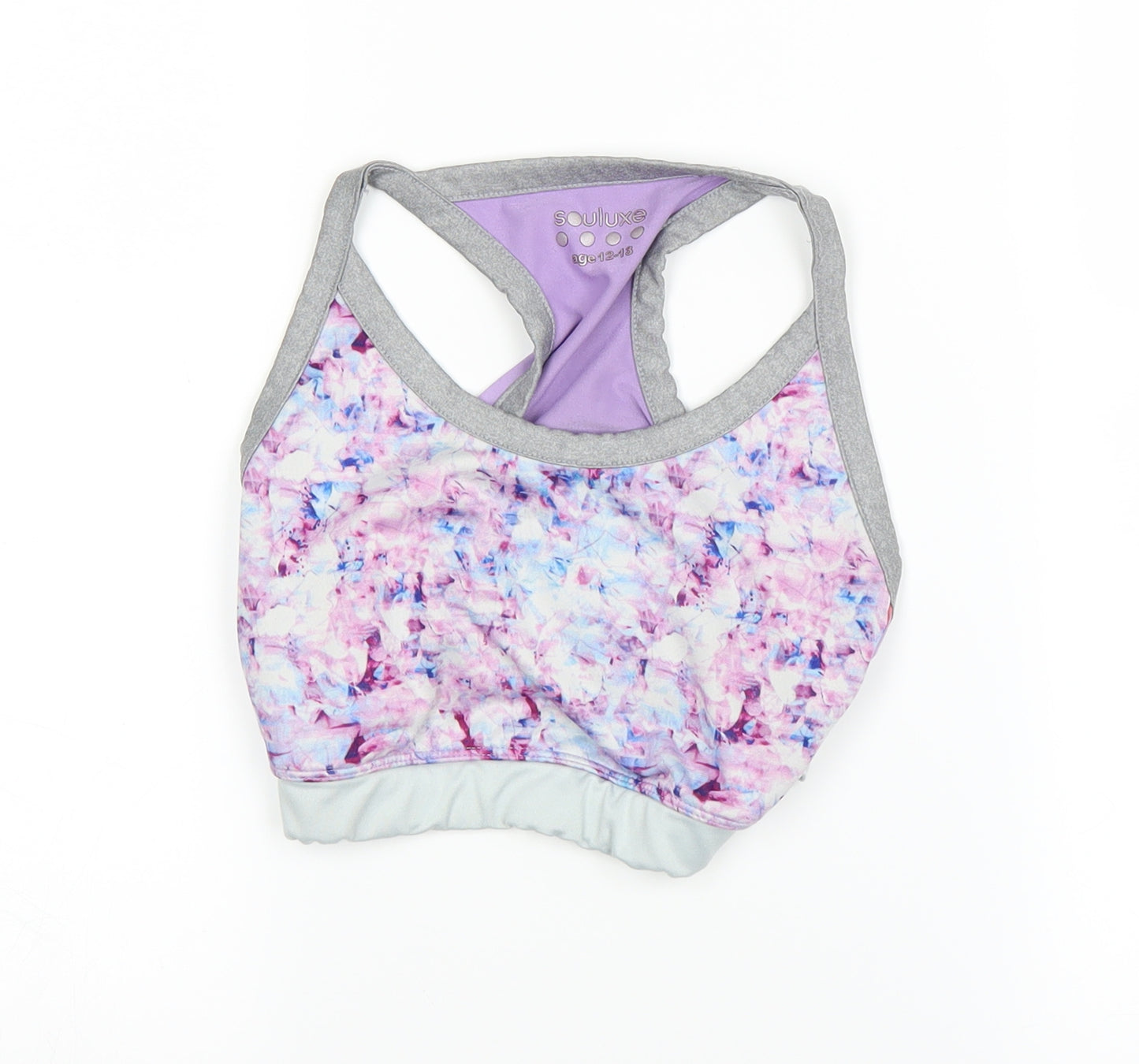 soulux Girls Purple   Cropped Tank Size 12-13 Years