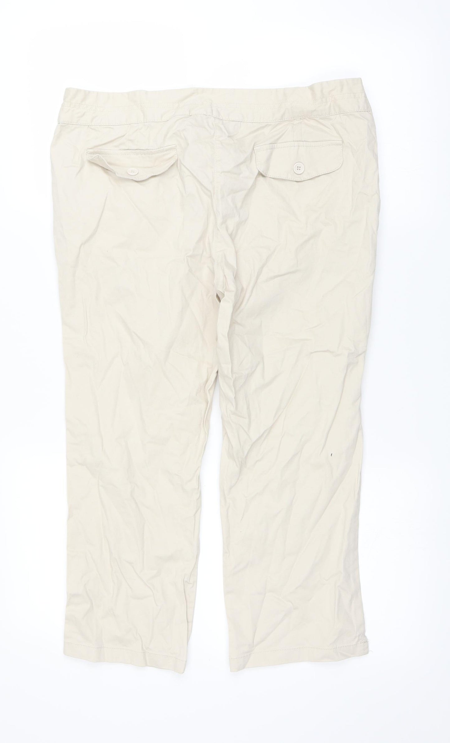 TU Womens Beige   Trousers  Size 12 L21 in