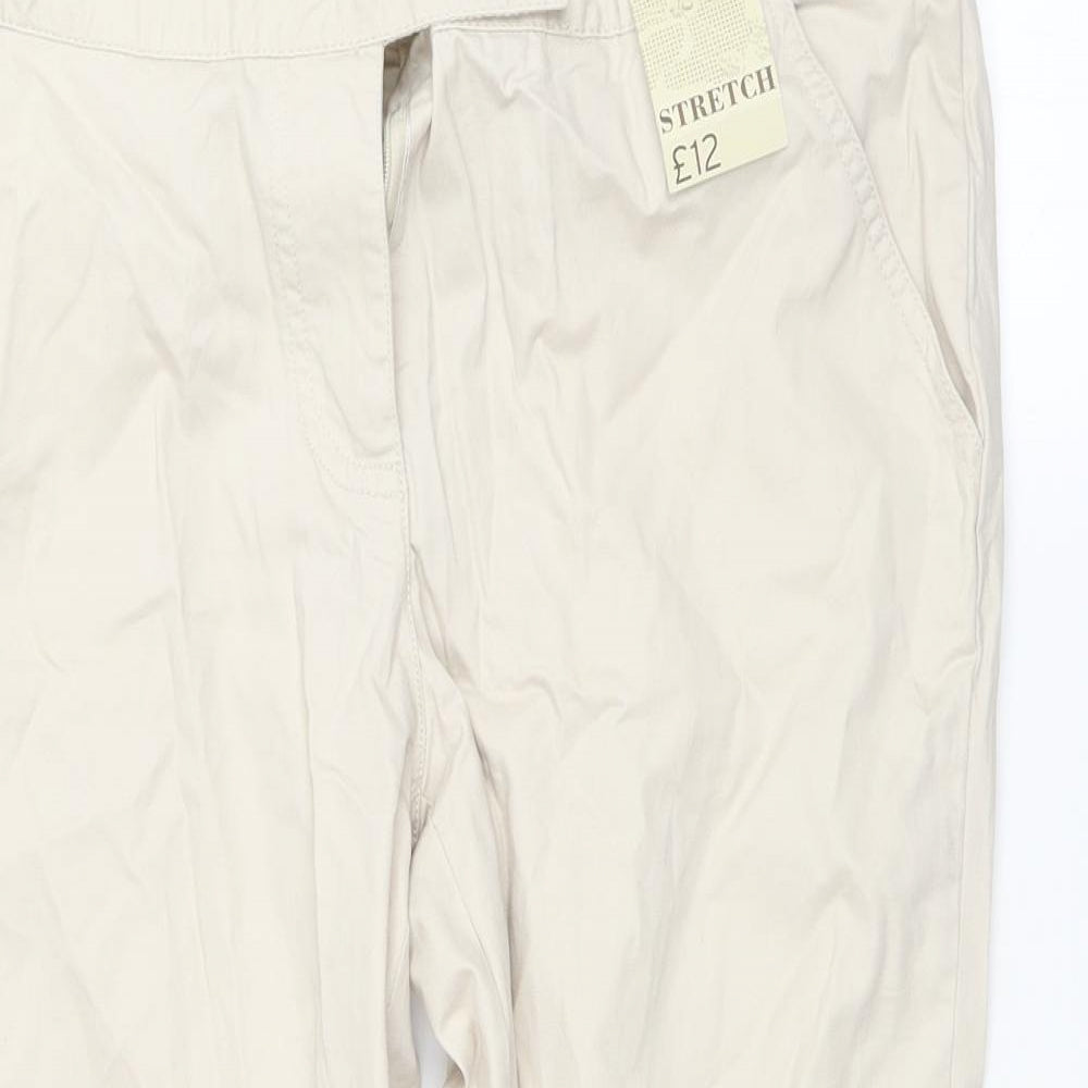 TU Womens Beige   Trousers  Size 12 L21 in