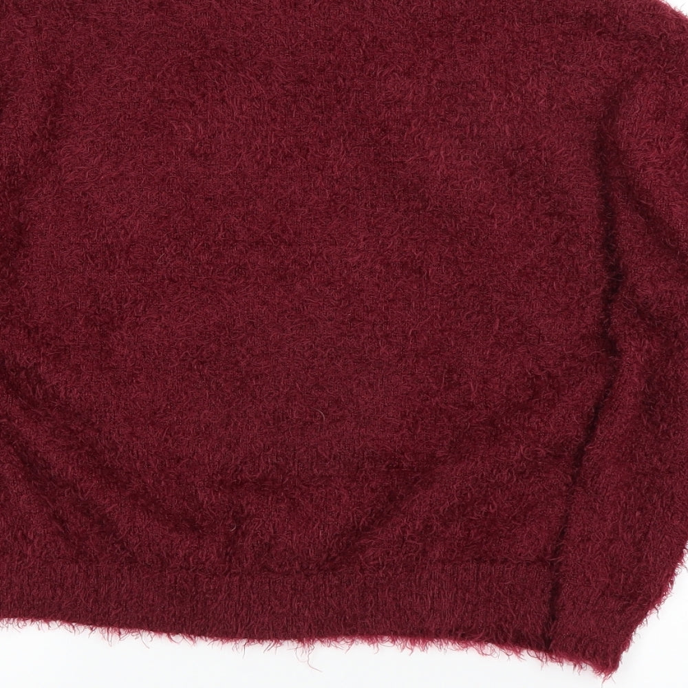 H&M Womens Red   Pullover Jumper Size M