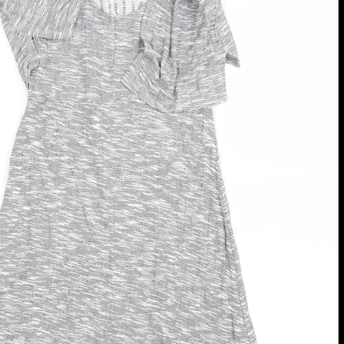 Topshop Womens Grey   Fit & Flare  Size 10