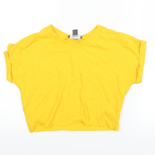 Primark Womens Yellow   Basic T-Shirt Size 6