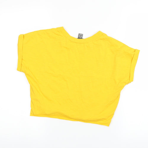 Primark Womens Yellow   Basic T-Shirt Size 6