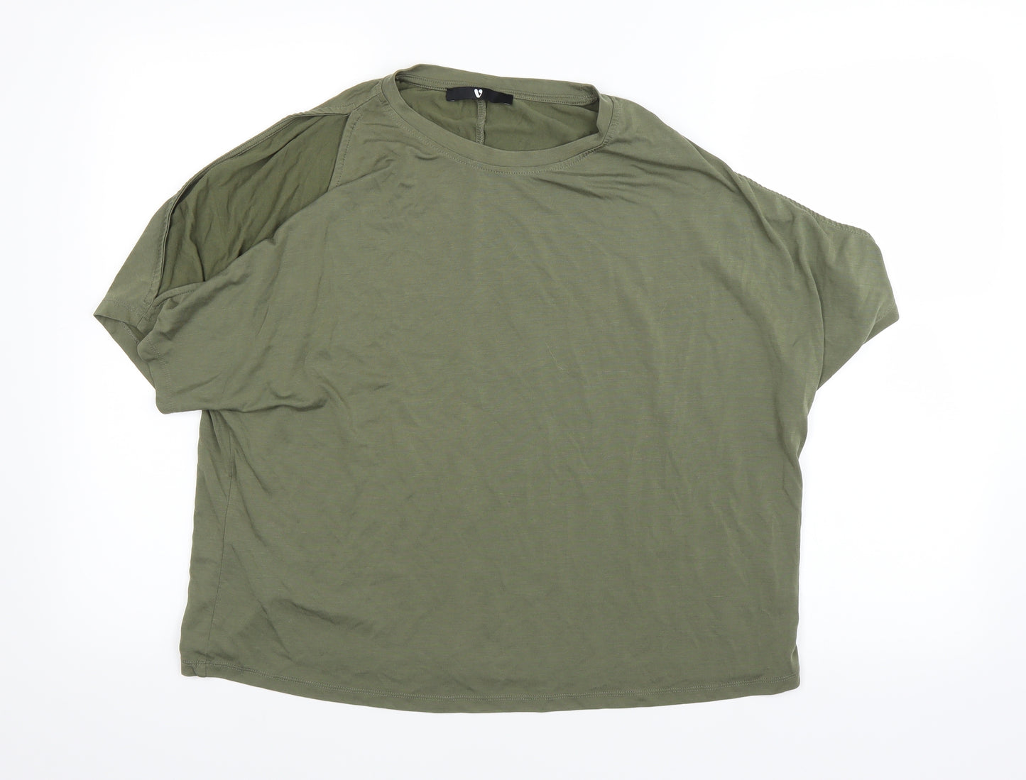 Very Womens Green   Basic T-Shirt Size 14