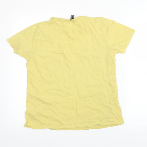 New Look Womens Yellow   Basic T-Shirt Size 14