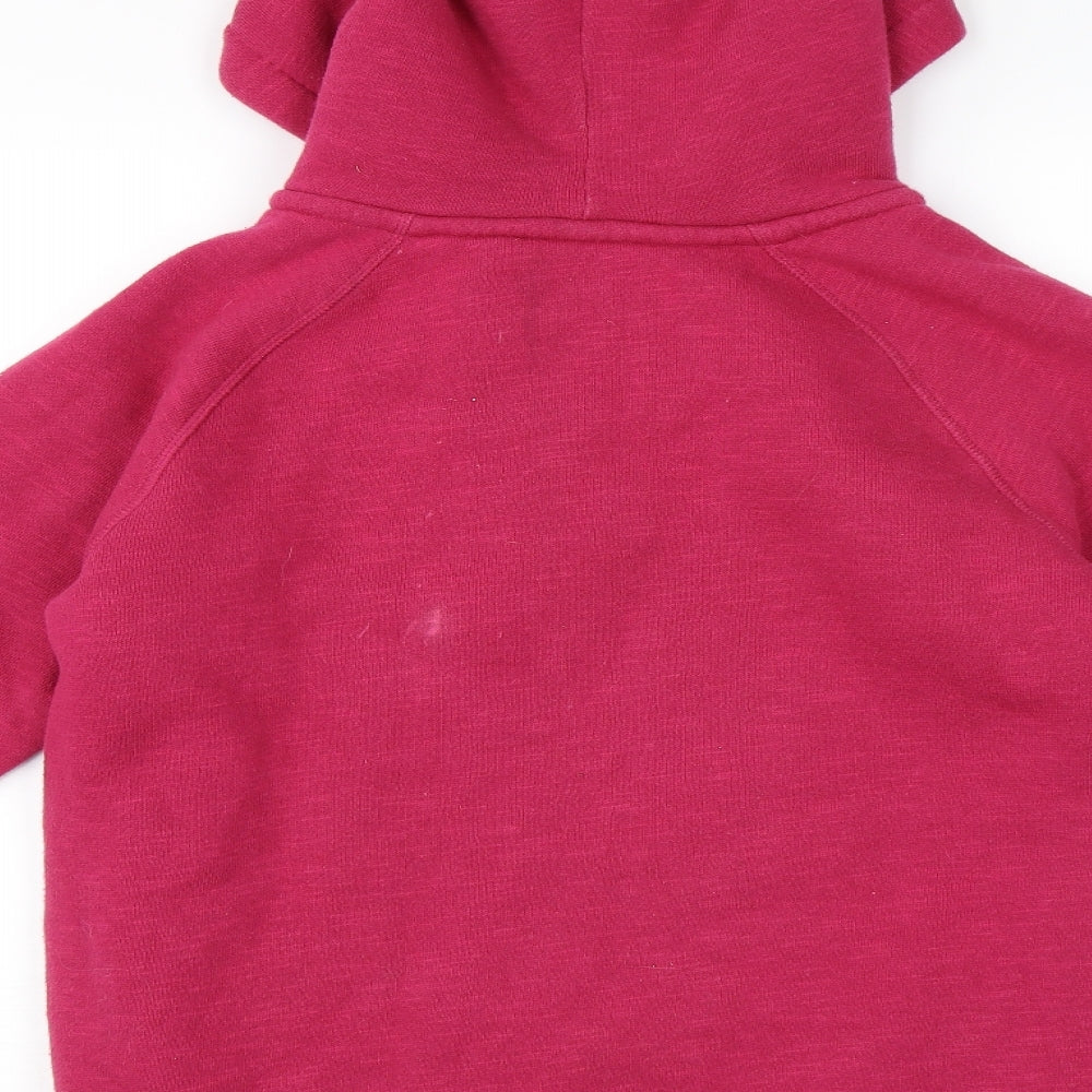 Jack Wills Womens Pink   Full Zip Hoodie Size 14
