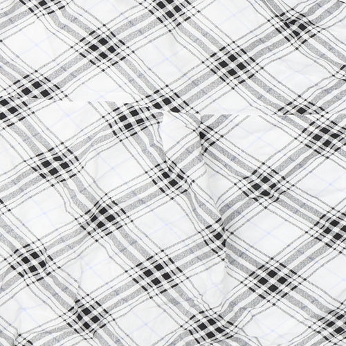 Newlook Girls White Check  Basic Button-Up Size 13 Years