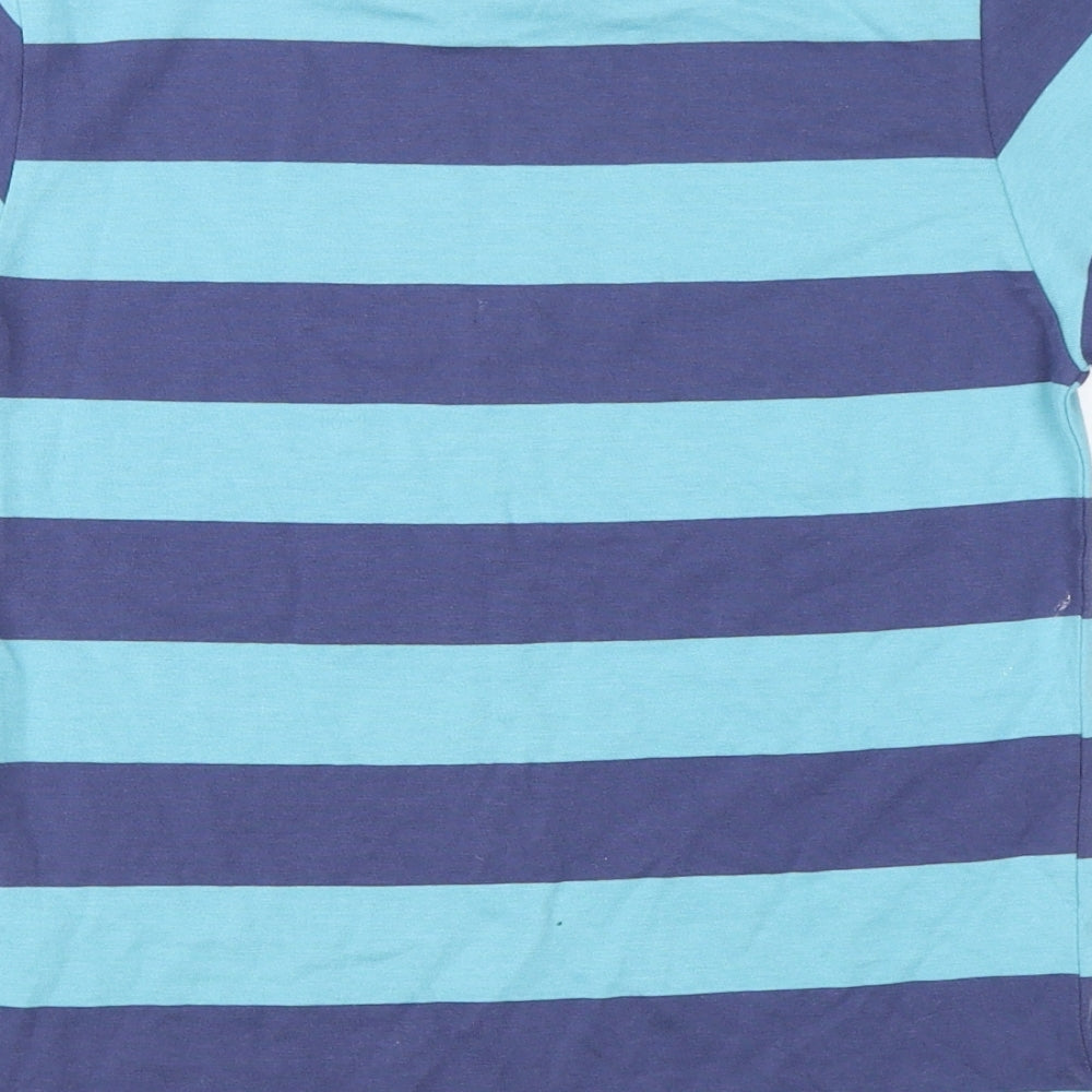 Kite Boys Blue Striped  Basic T-Shirt Size 6-7 Years