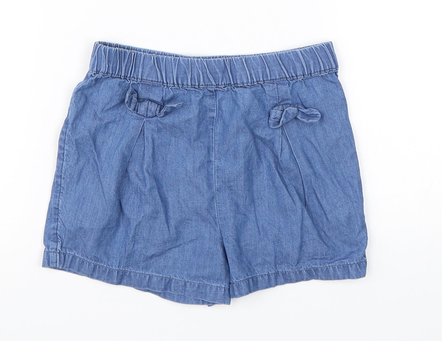 George Girls Blue   Cut-Off Shorts Size 4-5 Years
