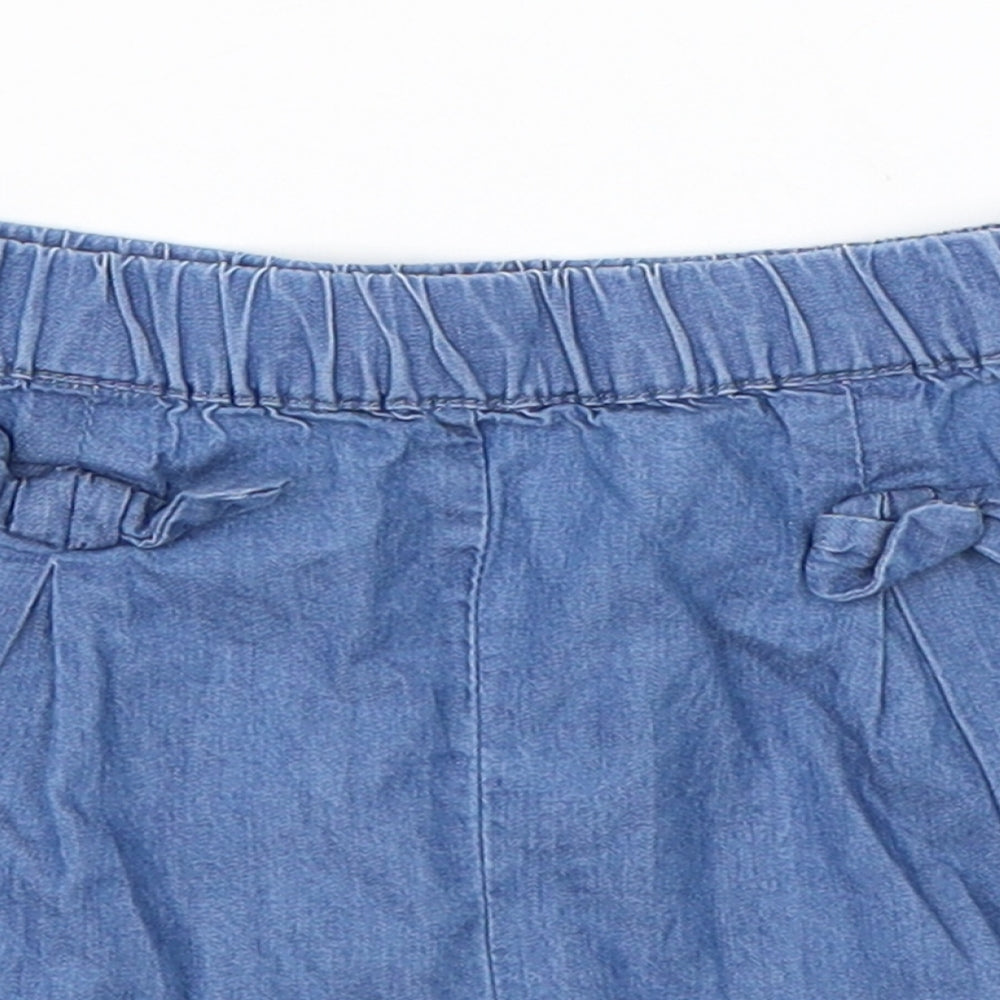 George Girls Blue   Cut-Off Shorts Size 4-5 Years